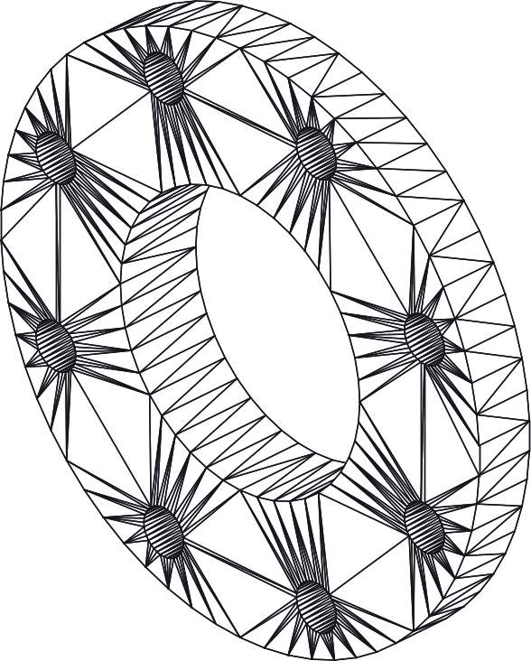 Flange as a mesh
